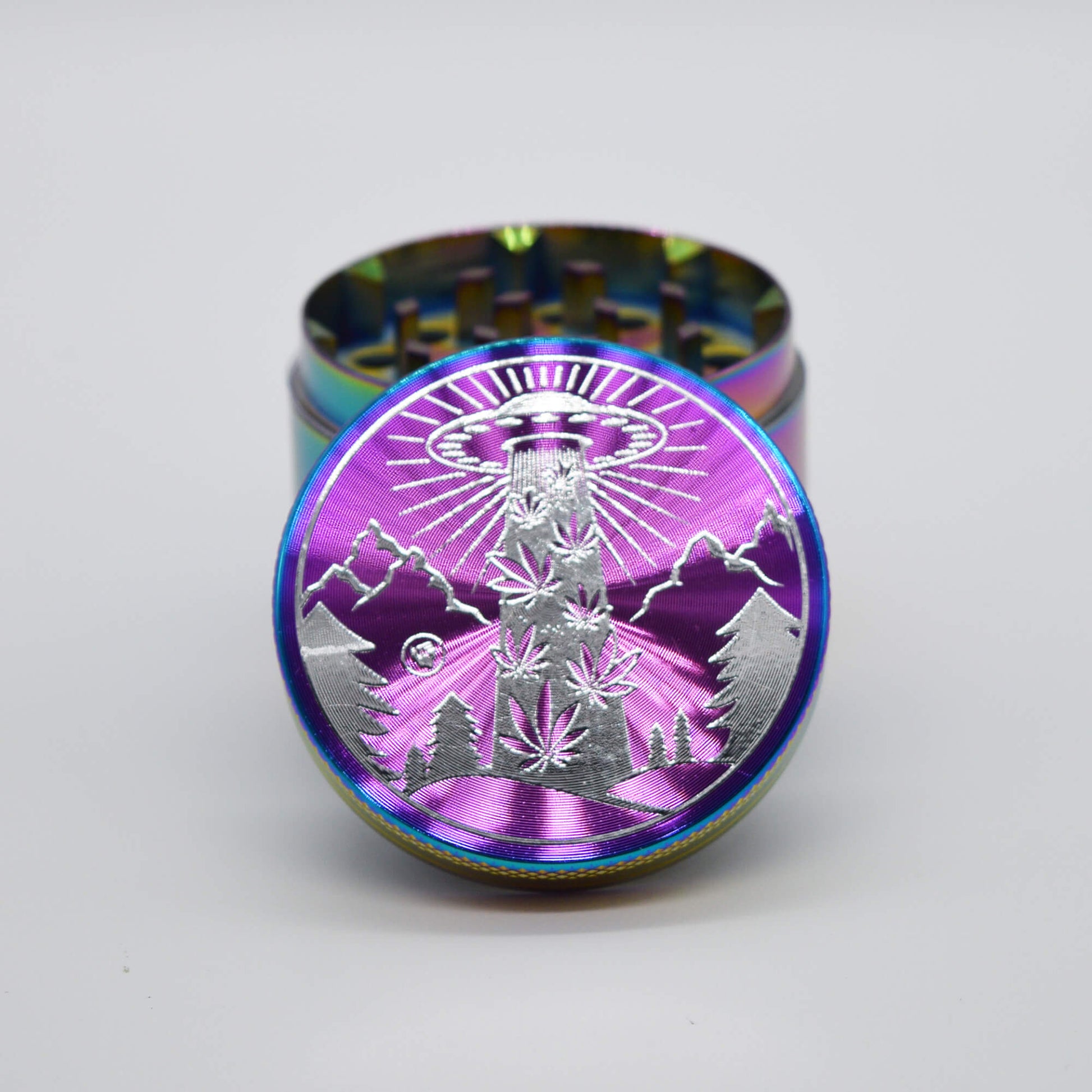 Rainbow Icy Ufo Metall Grinder Ø 50 mm 4 tlg - Smokerhontas