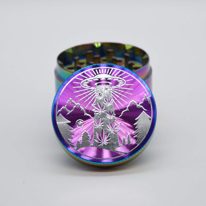 Rainbow Icy Ufo Metall Grinder Ø 50 mm 4 tlg - Smokerhontas