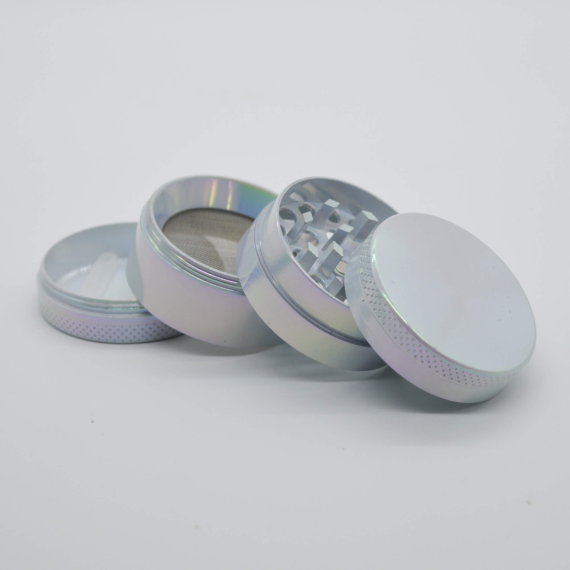 Shell Rainbow Aluminium Grinder Ø 40 mm 4 tlg - Smokerhontas