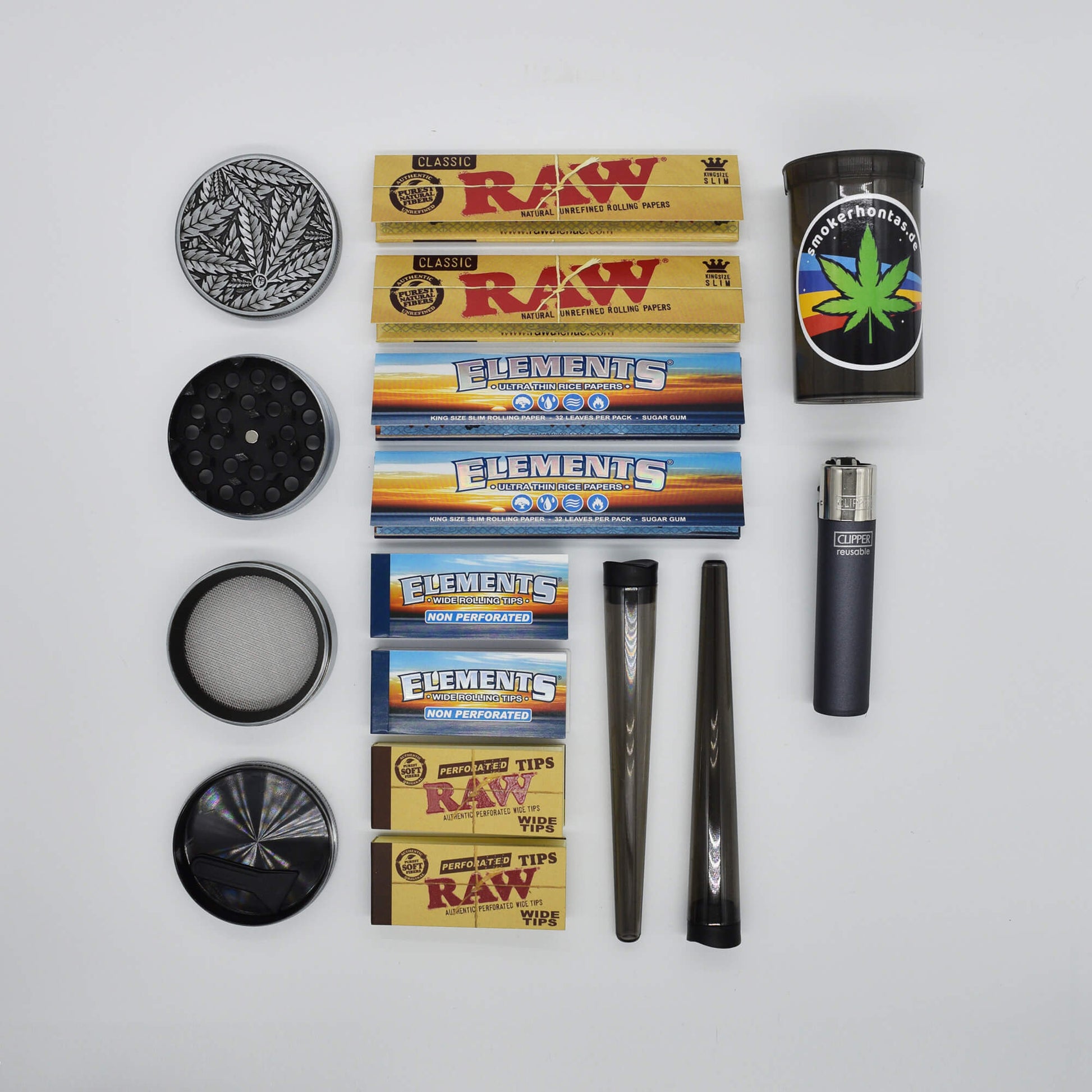 Silver Leaves Grinder Starterkit - Smokerhontas