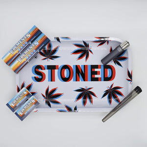 Stoned 3D Rolling Tray Stoner Set / Kiffer Kit - Smokerhontas